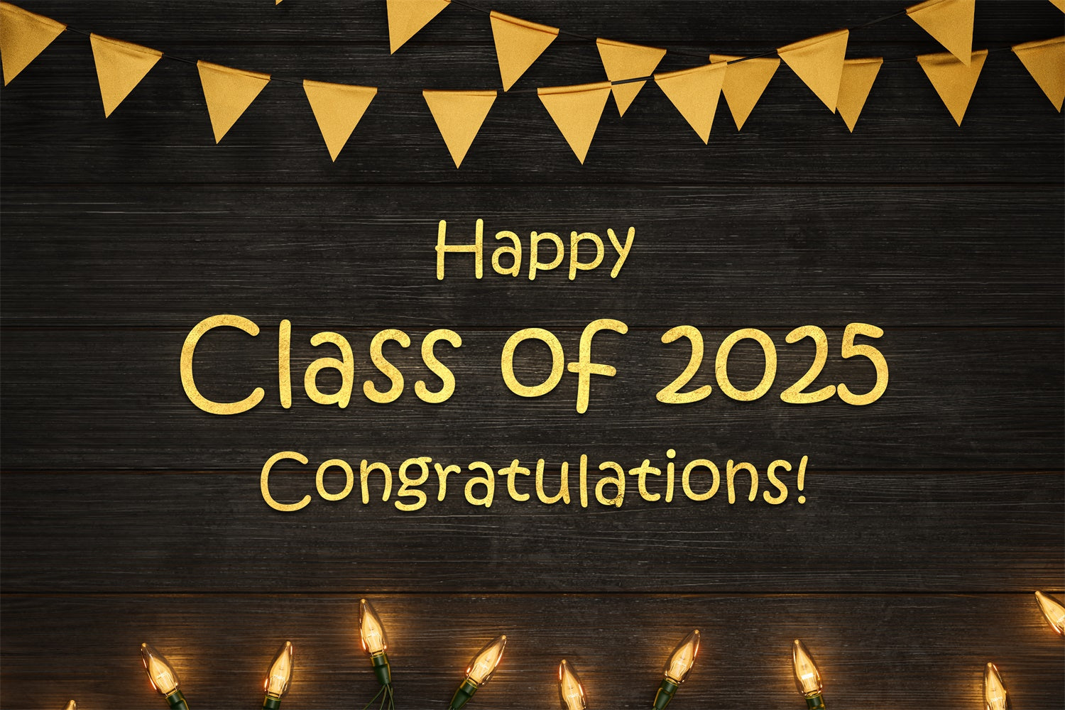 Graduation Backdrop Photoshoot Golden Bunting Graduation Party Backdrop UK BRP2-267