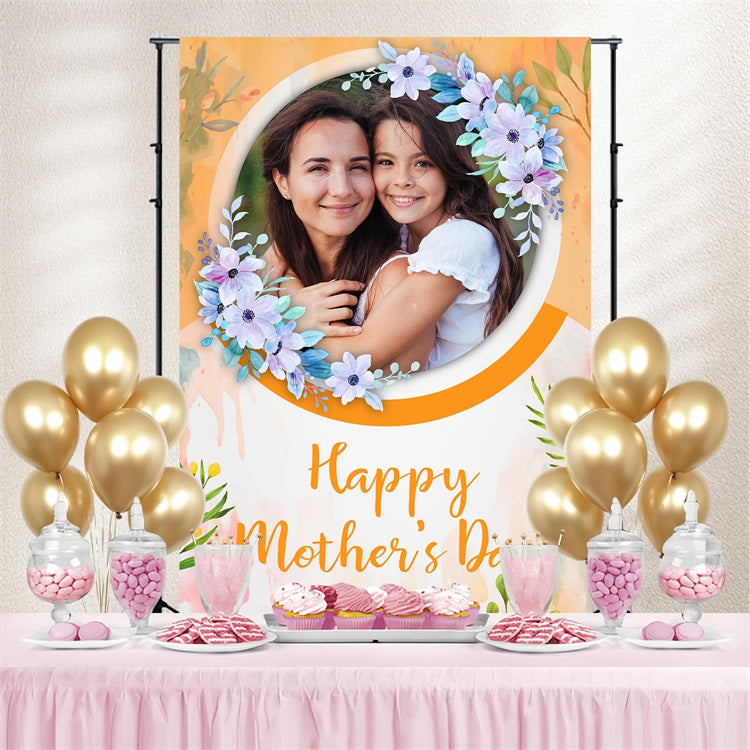 Backdrop For Mother's Day Watercolor Bloom Celebration Custom Backdrop UK BRP3-125