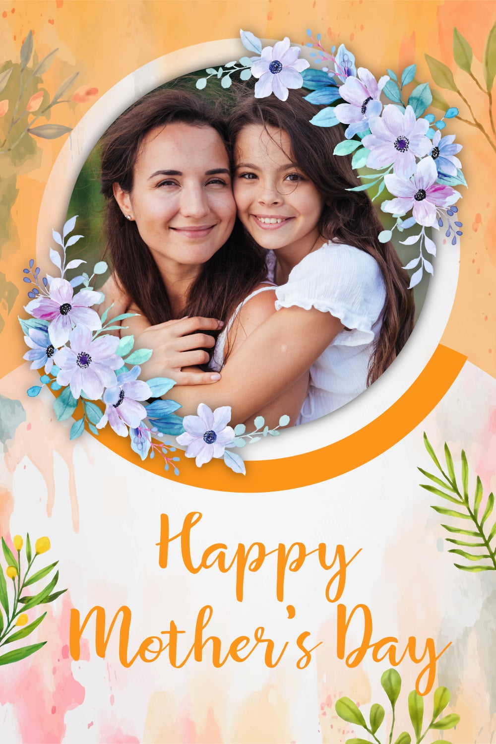 Backdrop For Mother's Day Watercolor Bloom Celebration Custom Backdrop UK BRP3-125