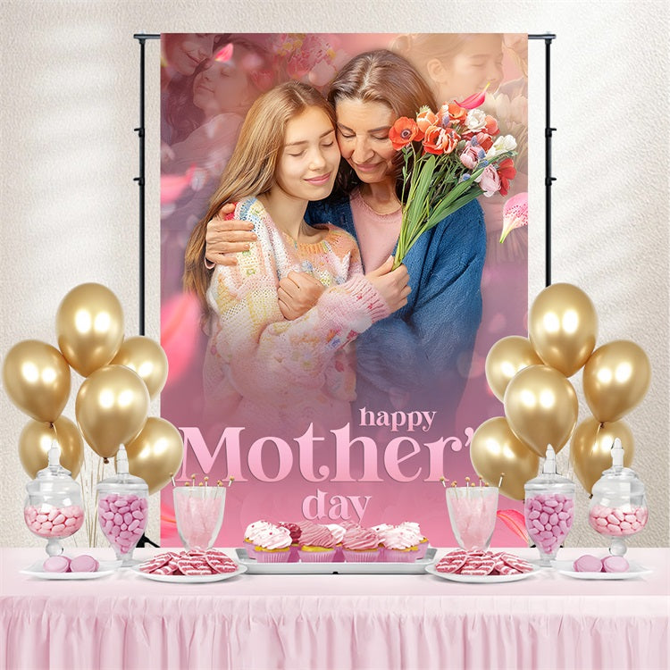 Mothers Day Backdrops Vintage Glow Floral Personalized Backdrop UK BRP3-142