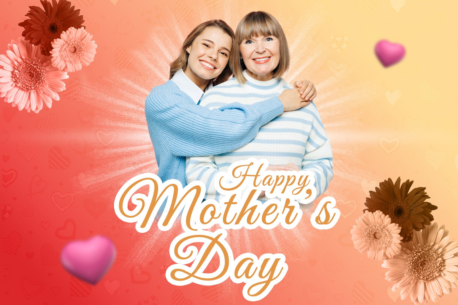Mother's Day Backdrop Ideas Glow Flowers Backdrop Customized Backdrop UK BRP3-145