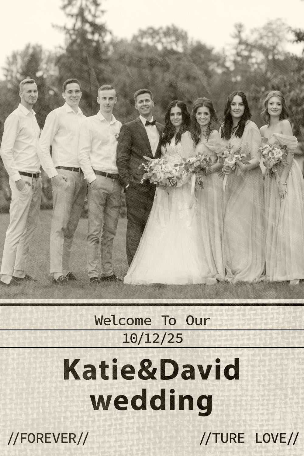 Wedding Backdrops Forever Love Party Custom Backdrop UK BRP3-193