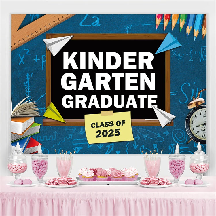 Preschool Graduation Backdrop Paper Plane Kindergarten Graduation Party Backdrop UK BRP3-21