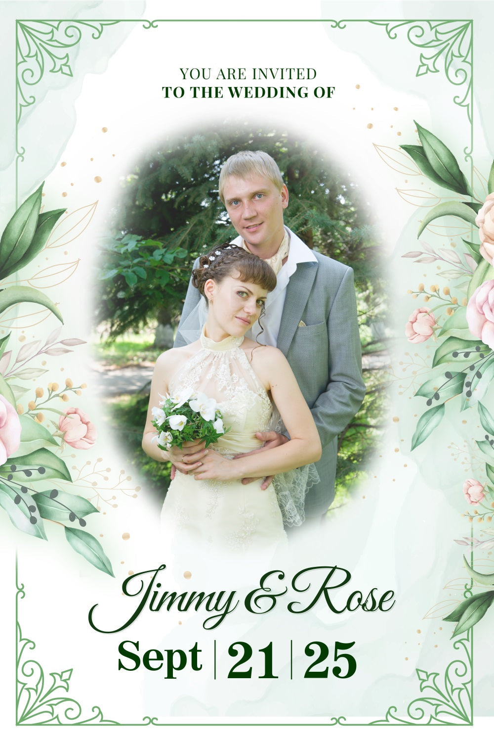 Wedding Backdrops Greenery Floral Custom Backdrop UK BRP3-211