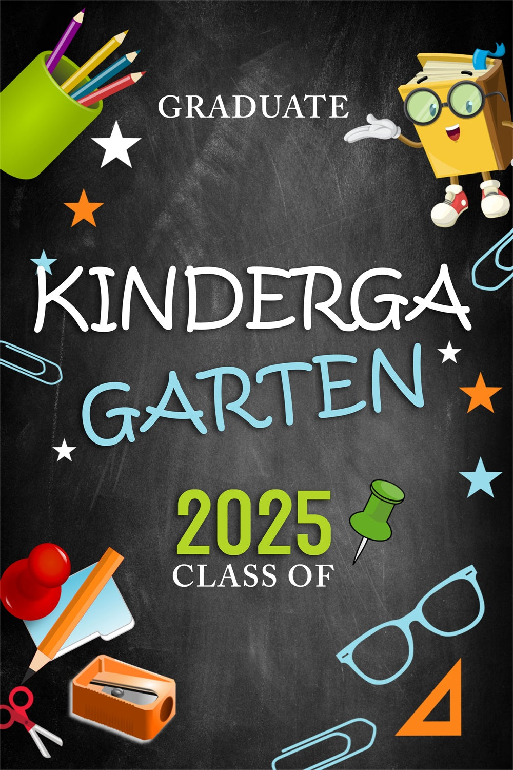 Preschool Graduation Backdrop Stationery Kindergarten Graduation Party Backdrop UK BRP3-22