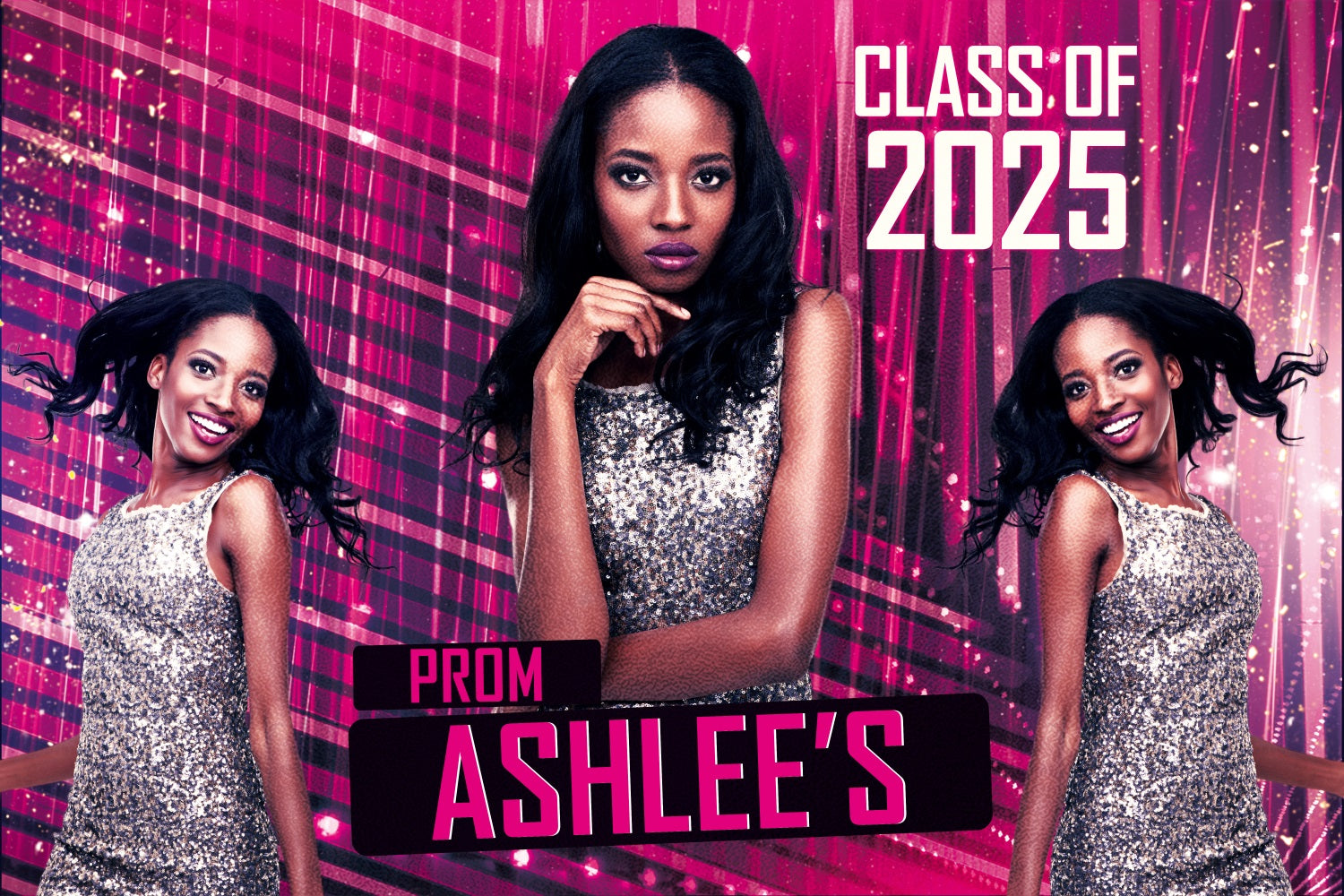 Prom Photo Backdrop Sparkle Night Custom Party Graduation Backdrop UK BRP3-235