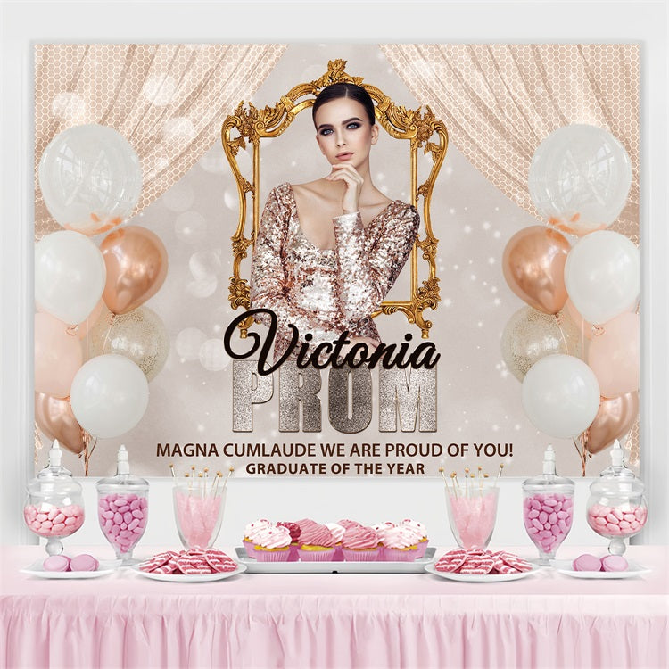 Prom Backdrops Balloon Frame Customized Party Graduation Backdrop UK BRP3-237