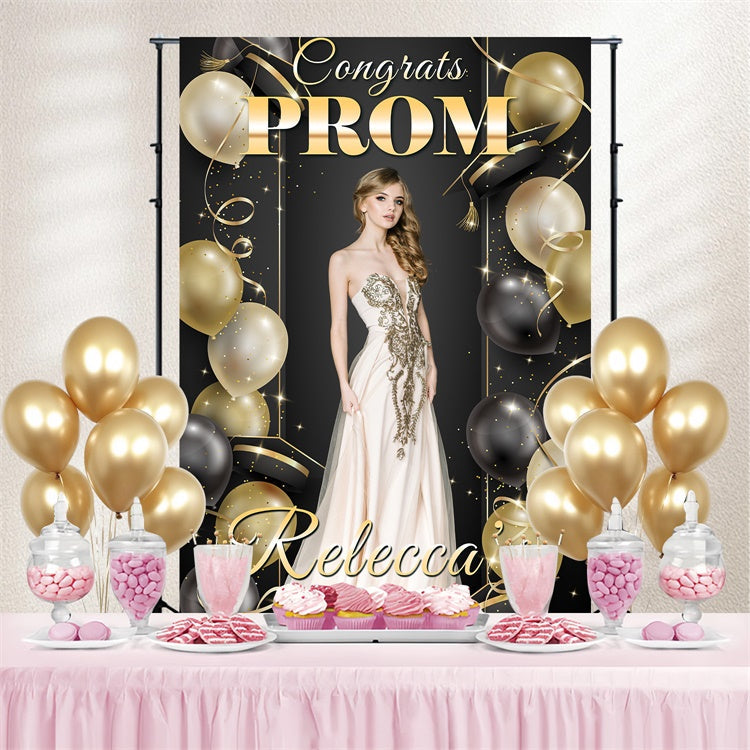 Custom Graduation Backdrops Elegant Balloon Graduation Party Backdrop UK BRP3-27