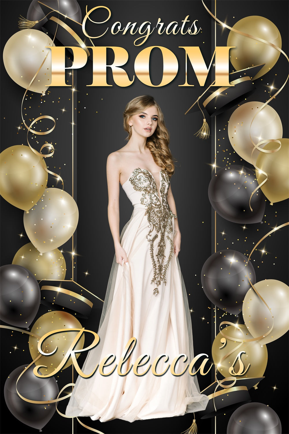 Custom Graduation Backdrops Elegant Balloon Graduation Party Backdrop UK BRP3-27