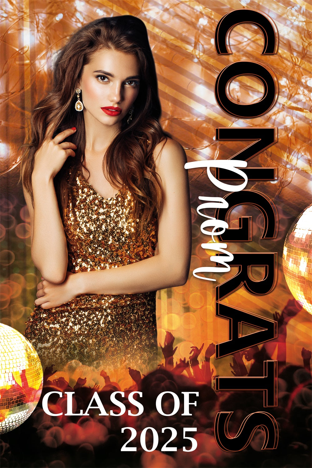 Customized Graduation Backdrop Sparkling Prom Graduation Party Backdrop UK BRP3-28