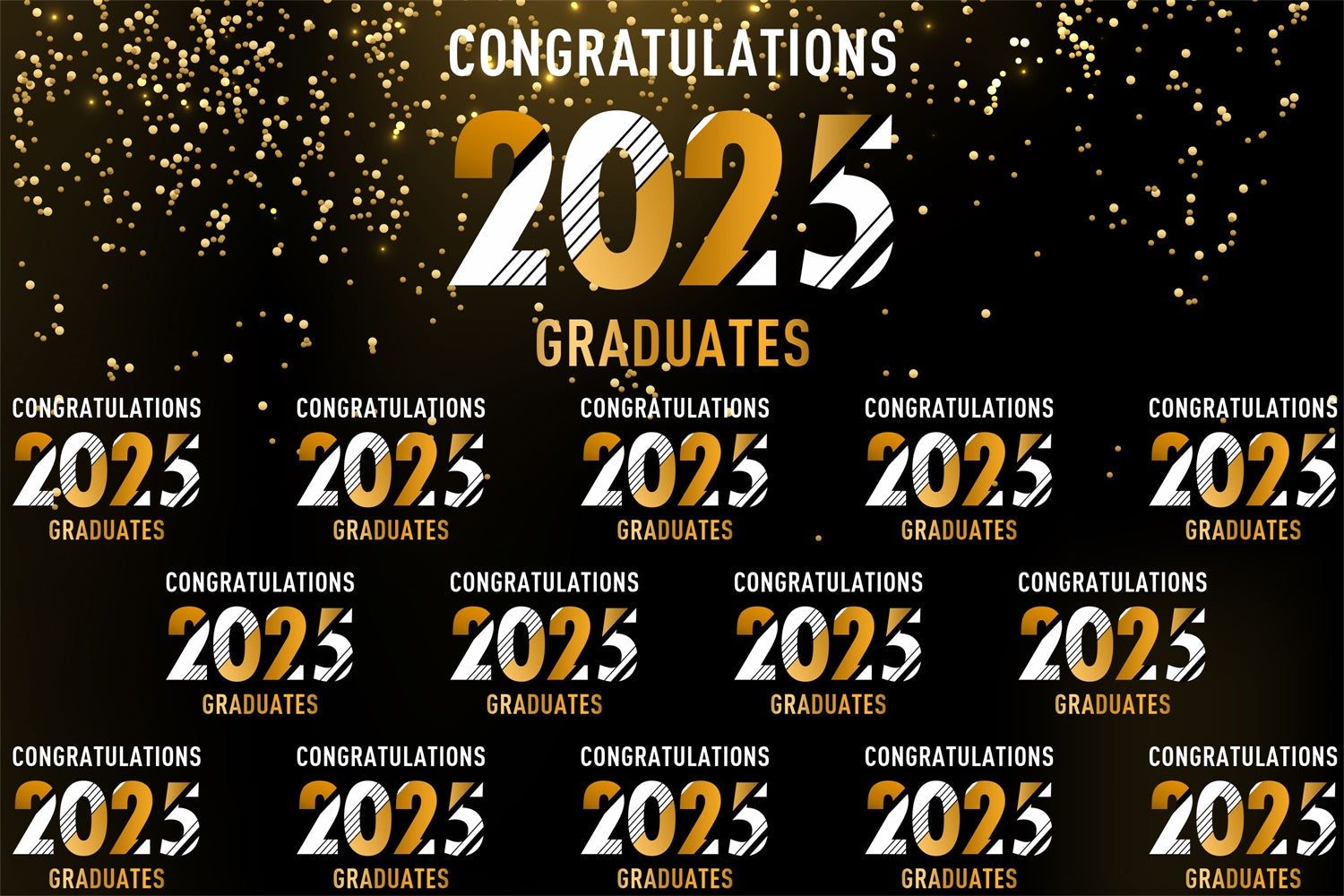 Custom Graduation Backdrop Sparkling Celebration Graduation Party Backdrop UK BRP3-4