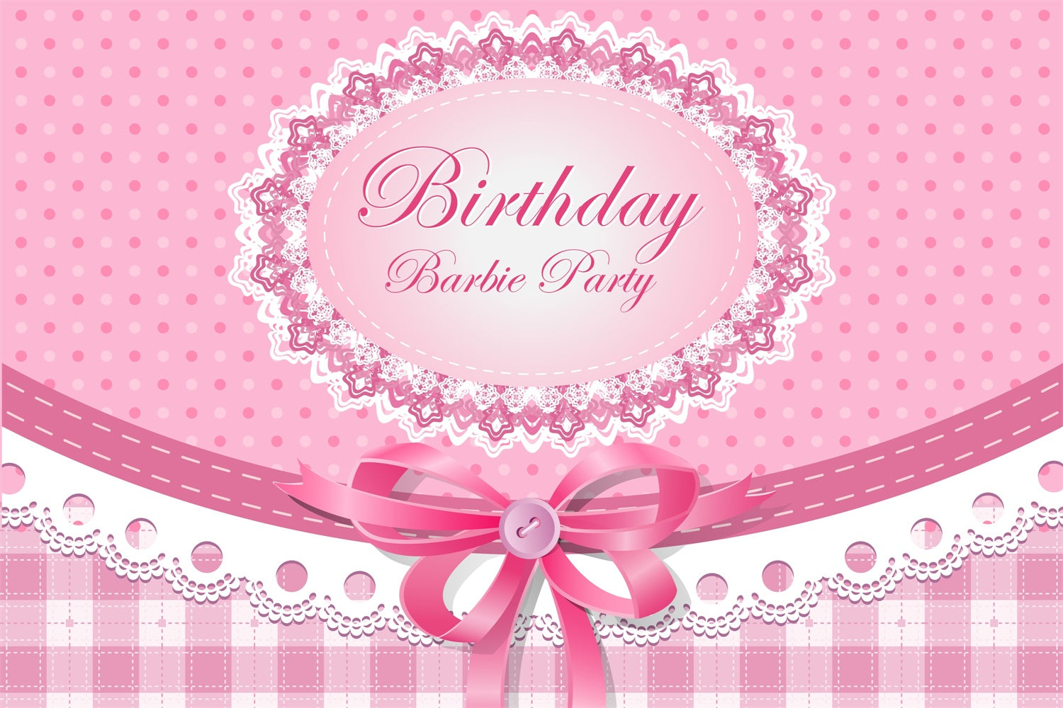 Personalized Backdrop For Birthday Vintage Lace Ribbon Backdrop UK BRP3-45