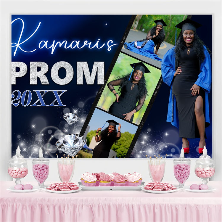 Prom Backdrop Ideas Sparkle Diamond Graduation Party Backdrop UK BRP4-171