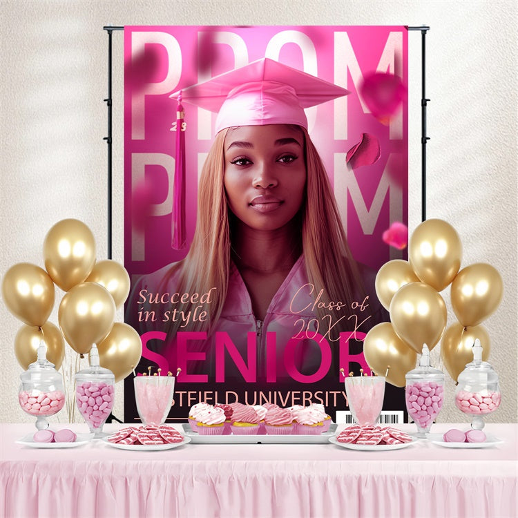 Prom Backdrop Ideas Pink Magazine Graduation Party Backdrop UK BRP4-177