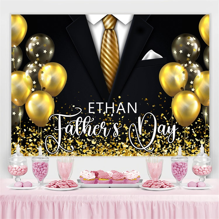 Fathers Day Backdrop Elegant Tuxedo Balloon Customized Backdrop UK BRP4-73