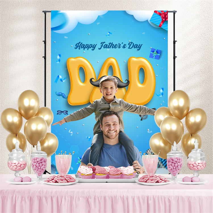 Fathers Day Backdrop Balloon Letter Celebration Custom Backdrop UK BRP4-81
