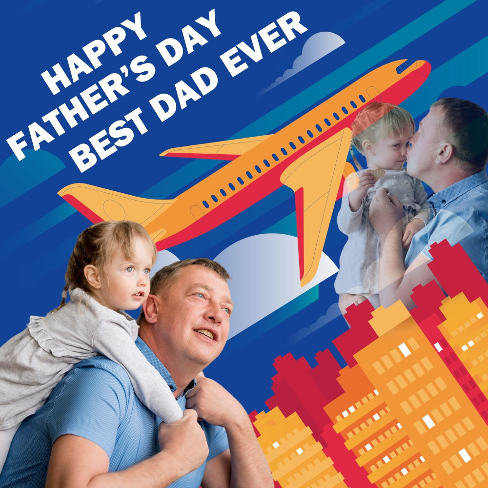 Happy Father's Day Backdrop Urban Flight Customized Backdrop UK BRP5-54