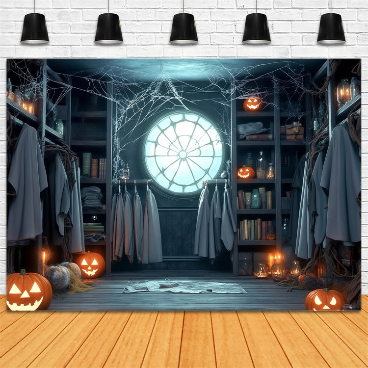 Halloween Backdrop Ideas Ghostly Dressing Room Backdrop UK BRP57-110