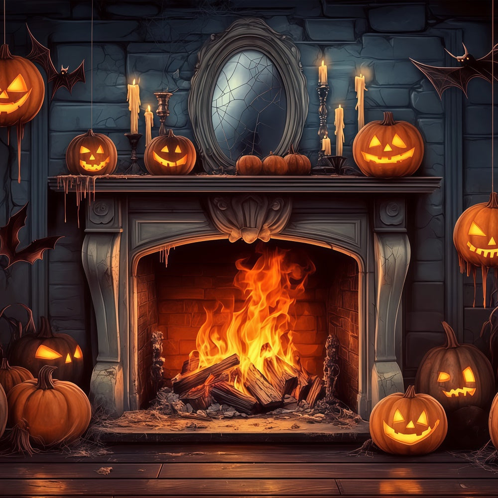 Halloween Wall Backdrop Hanging Horror Pumpkins Backdrop UK BRP57-112