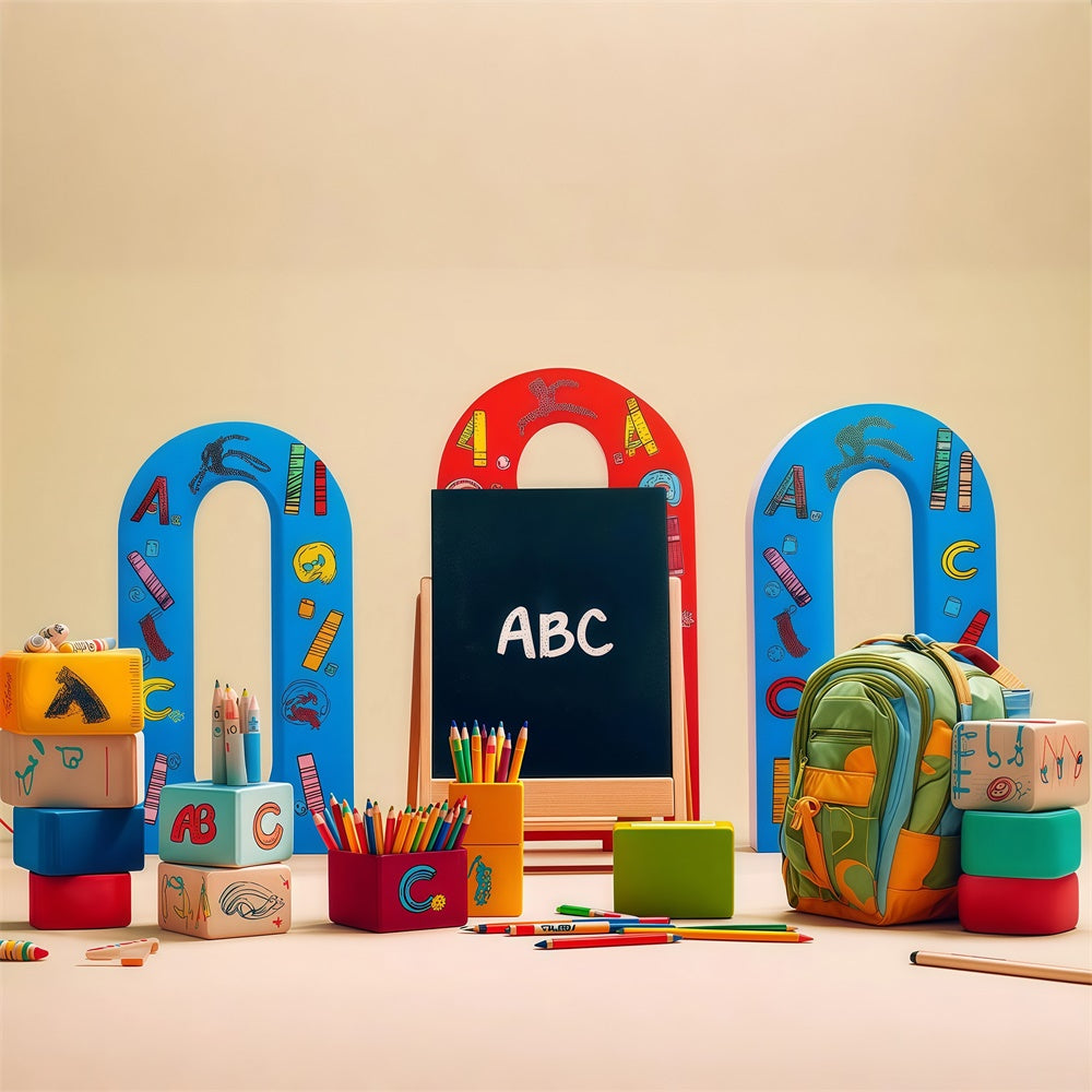 Back To School Backdrops Tiny Scholars Ready Backdrop UK BRP57-12
