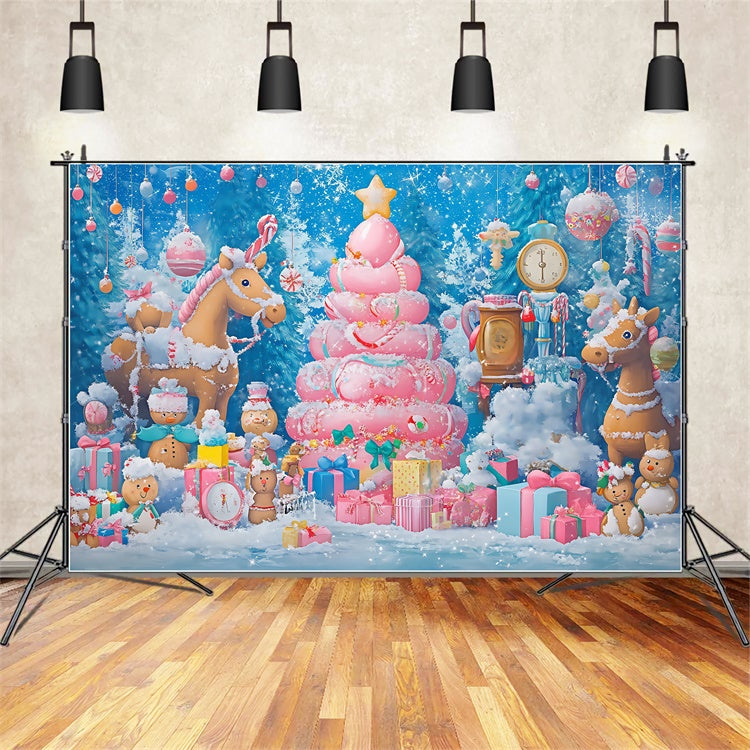 Christmas Backdrops Sale Gingerbread Toy Fantasy Backdrop UK BRP57-148