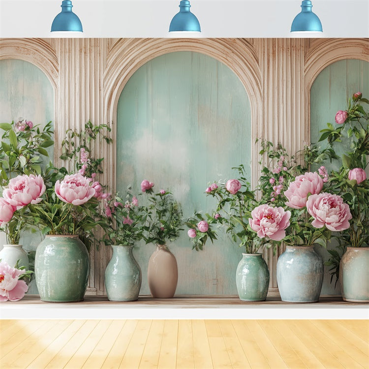 Autumn Photo Backdrop Fall Bloom Vase Display Backdrop UK BRP57-195
