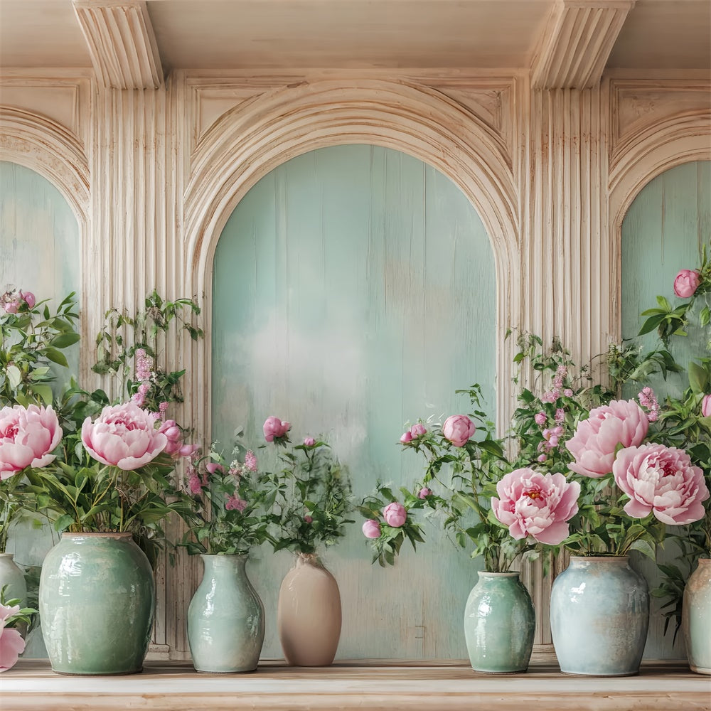 Autumn Photo Backdrop Fall Bloom Vase Display Backdrop UK BRP57-195