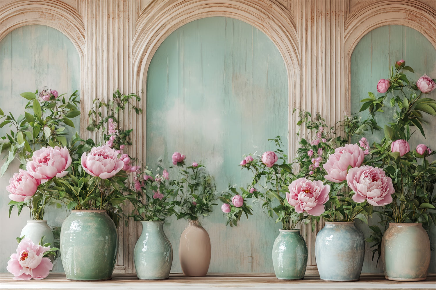 Autumn Photo Backdrop Fall Bloom Vase Display Backdrop UK BRP57-195