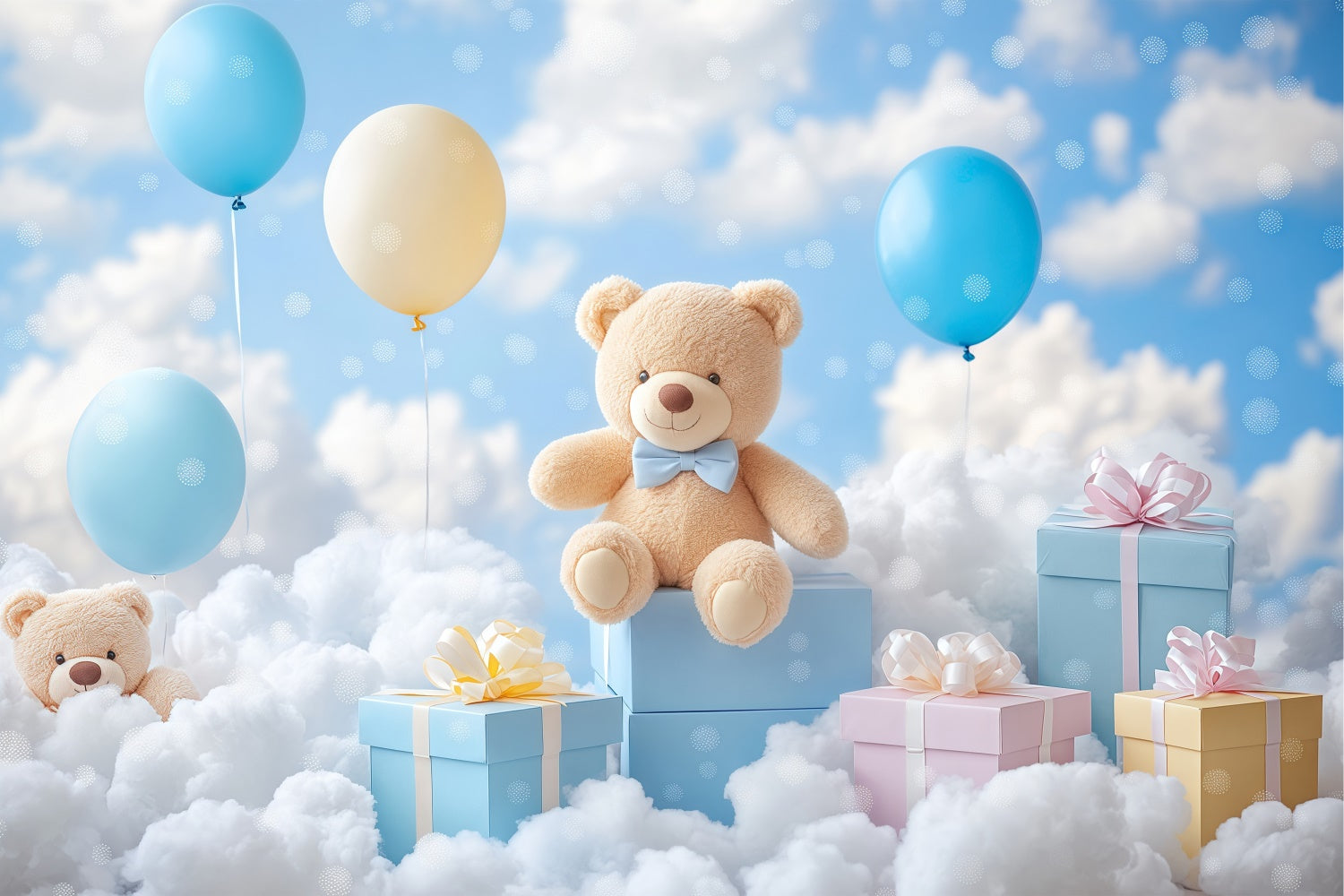 Cloud Photography Backdrop Sky Gift Celebration Backdrop UK BRP57-221