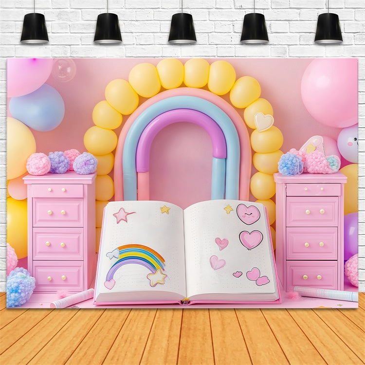 Newborn Backdrop Dreams Journal Balloon Backdrop UK BRP57-240