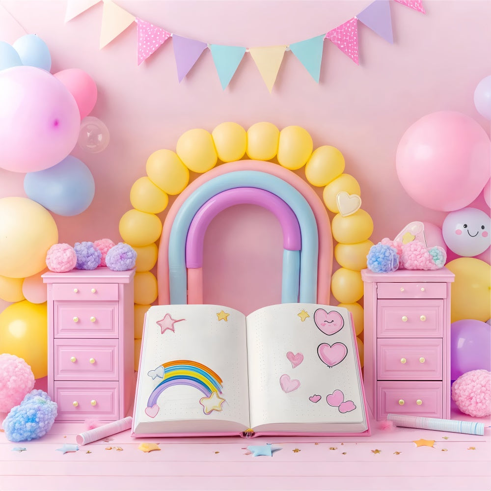 Newborn Backdrop Dreams Journal Balloon Backdrop UK BRP57-240