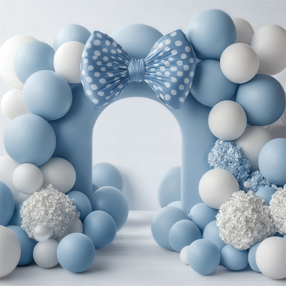 Newborn Photo Backdrop Soft Blue Welcome Backdrop UK BRP57-280