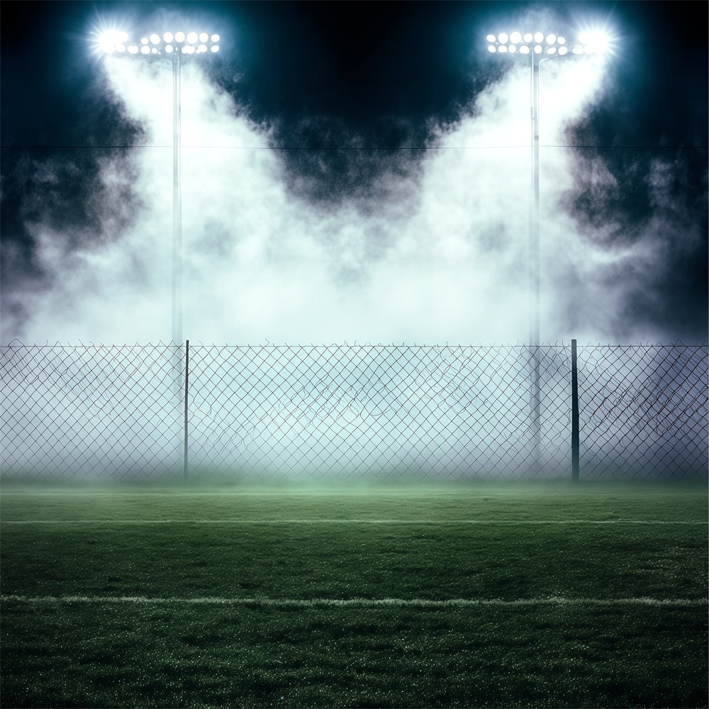 Sports Photo Backdrop Foggy Game Lights Backdrop UK BRP57-292