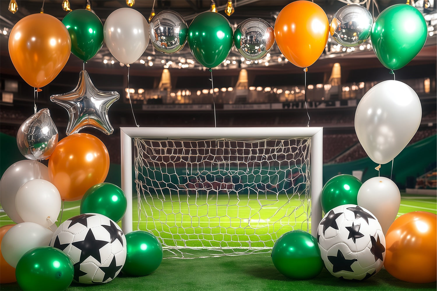 Sports Theme Backdrop Sparkle Stadium Party Backdrop UK BRP57-307