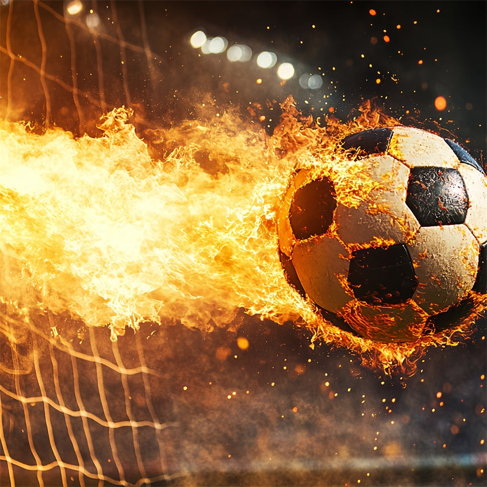 Football Backdrops Goal Impact Flaming Backdrop UK BRP57-318