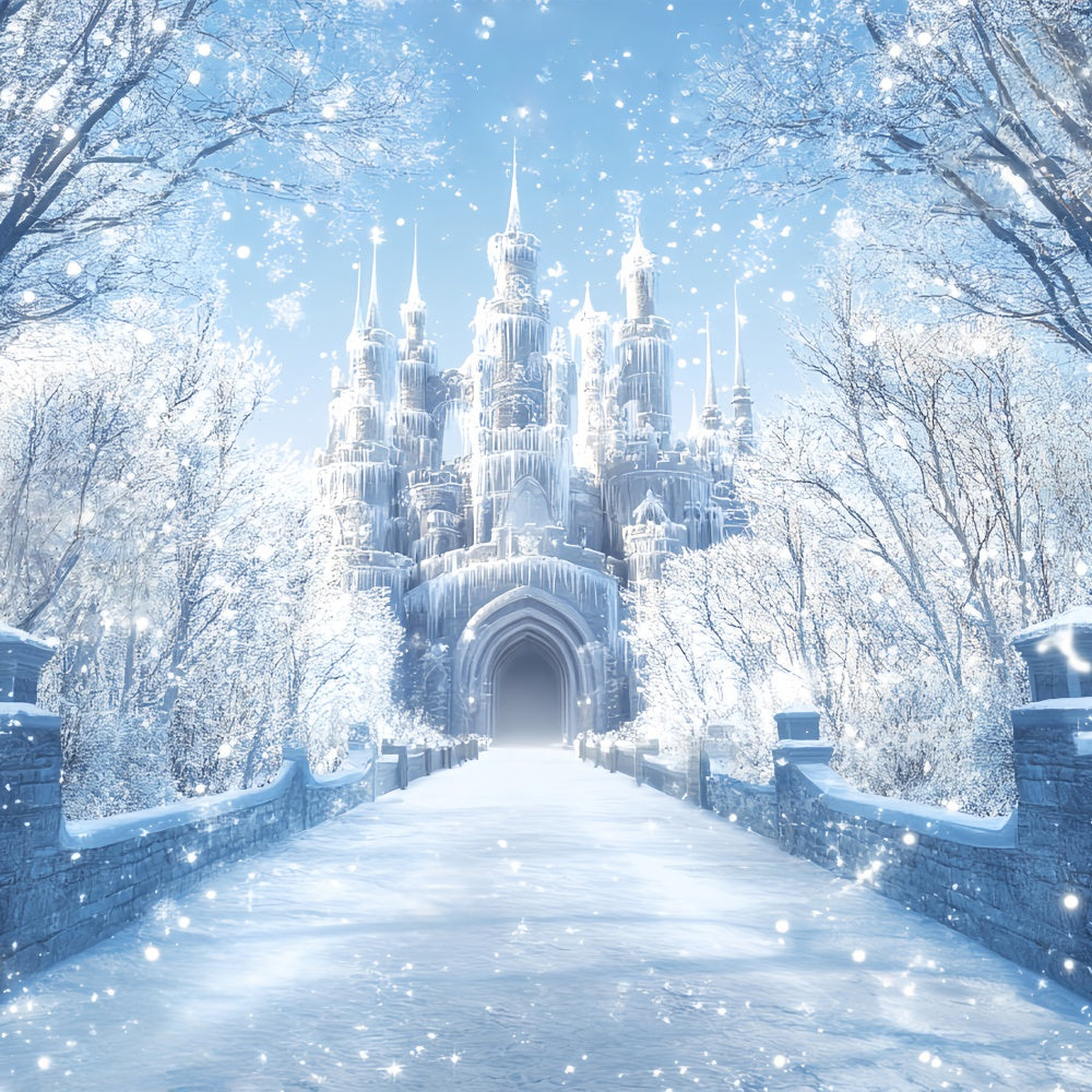 Winter Backdrop Morning Light Winter Castle Backdrop UK BRP57-365