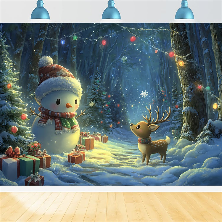 Winter Backdrops Magical Night Snow Festive Backdrop UK BRP57-382