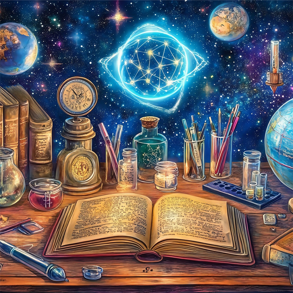 Back To School Backdrops Stellar Discovery Desk Backdrop UK BRP57-39