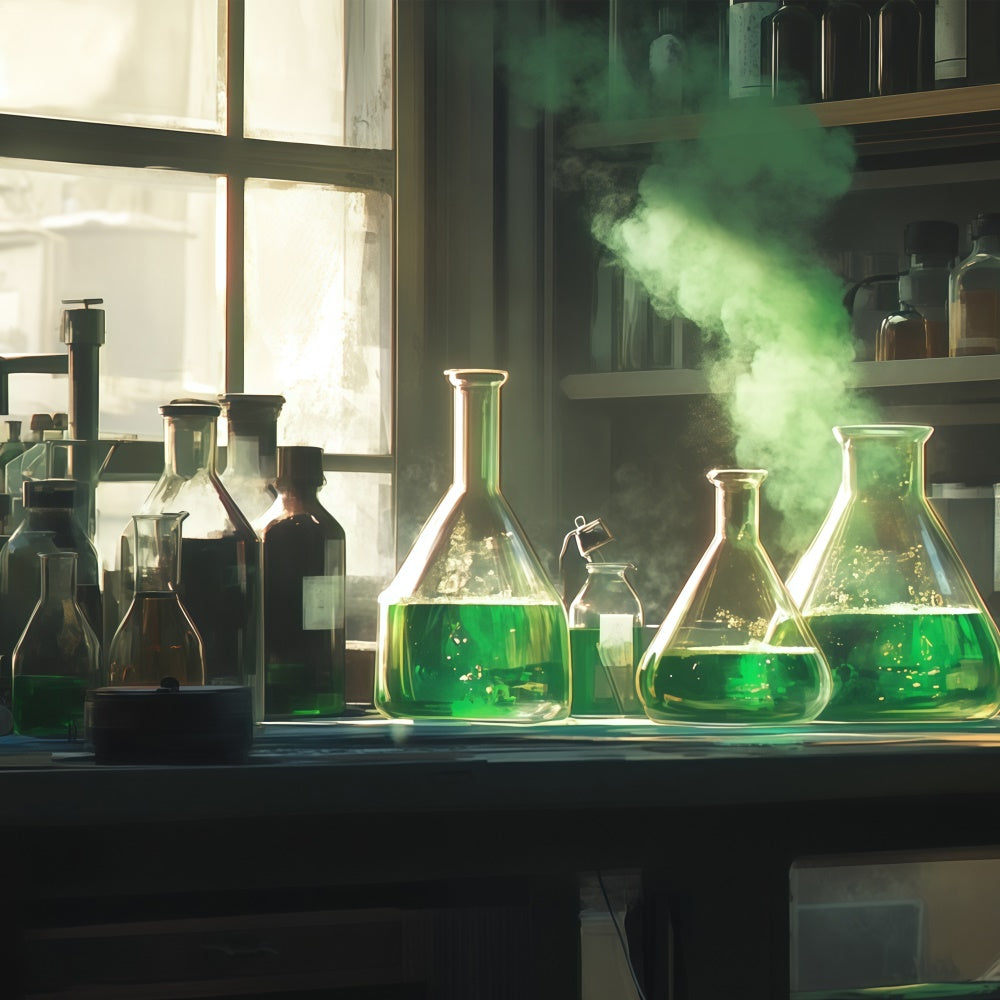 Chemistry Backdrop Green Potion Science Backdrop UK BRP57-42