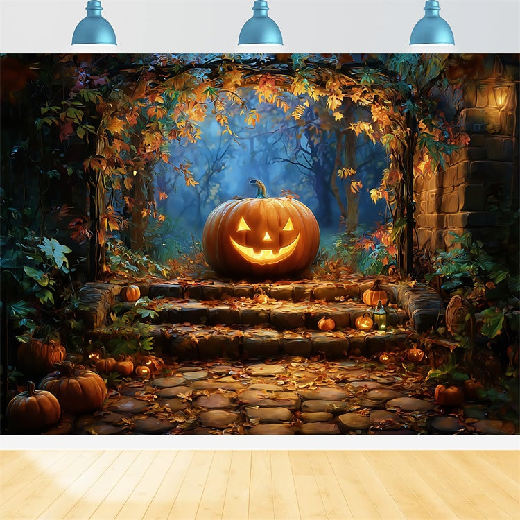 Halloween Photography Backdrop Rustic Autumn Magic Backdrop UK BRP57-67