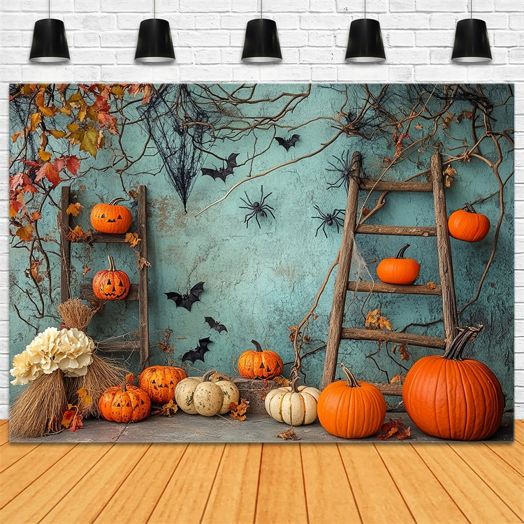 Halloween Wall Backdrop Spooky Vine Pumpkin Backdrop UK BRP57-90