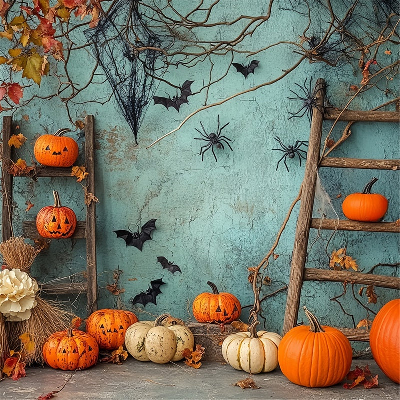 Halloween Wall Backdrop Spooky Vine Pumpkin Backdrop UK BRP57-90