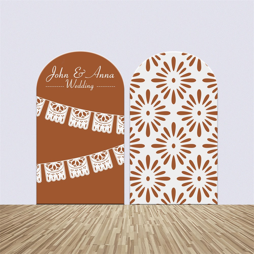 Rustic Wedding Backdrop Vintage Lace Elegance Arch Backdrop Kit UK BRP6-115
