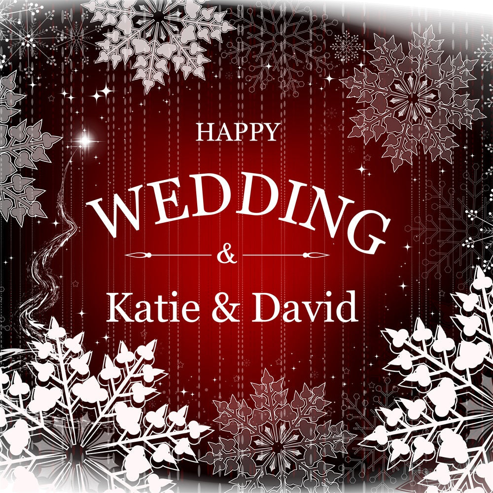 Wedding Backdrop Ideas Winter Snowflakes Glow Customized Backdrop UK BRP6-126