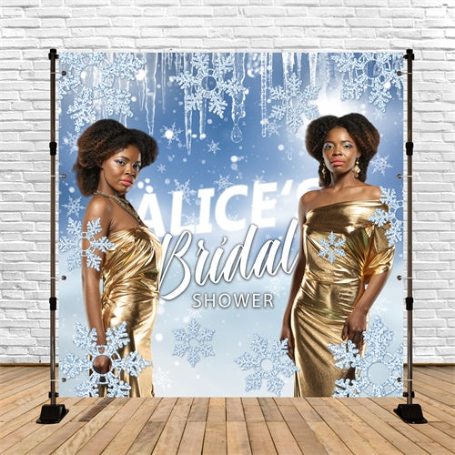 Bridal Shower Photo Backdrop Snow Queen Personalized Backdrop UK BRP6-152