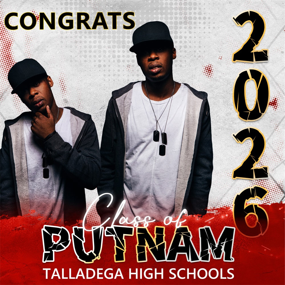 Graduation Backdrops Street Vibe Personalized Party Graduation Backdrop UK BRP6-169