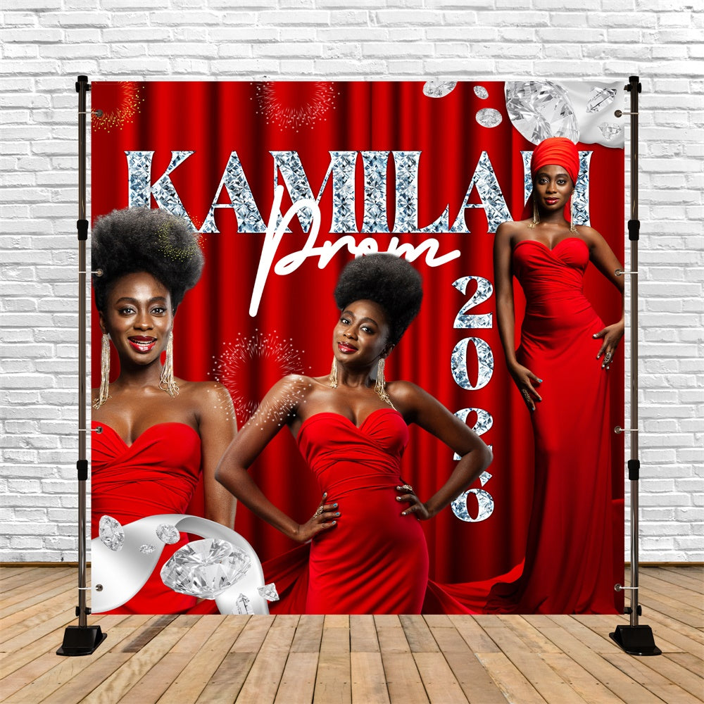 Prom Backdrop Ideas Scarlet Elegance Custom Party Graduation Backdrop UK BRP6-185