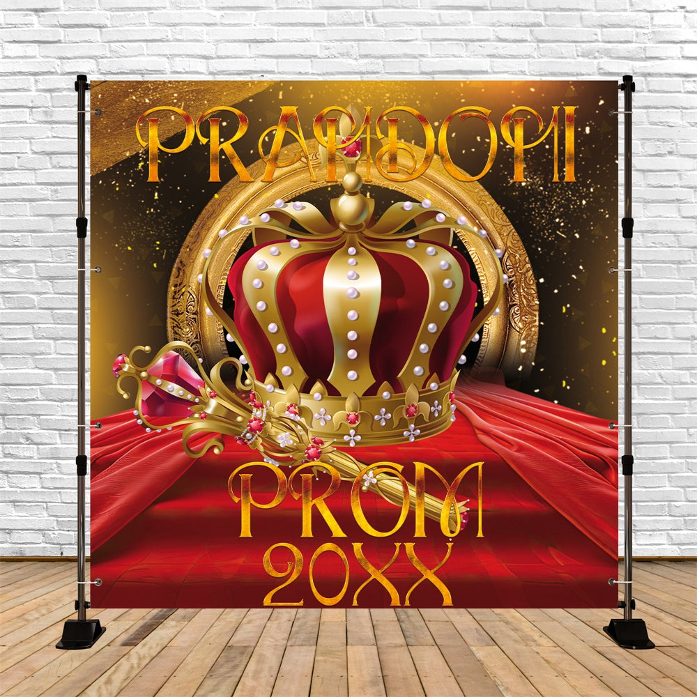 Prom Photo Backdrop Crown Jewel Customized Party Graduation Backdrop UK BRP6-197