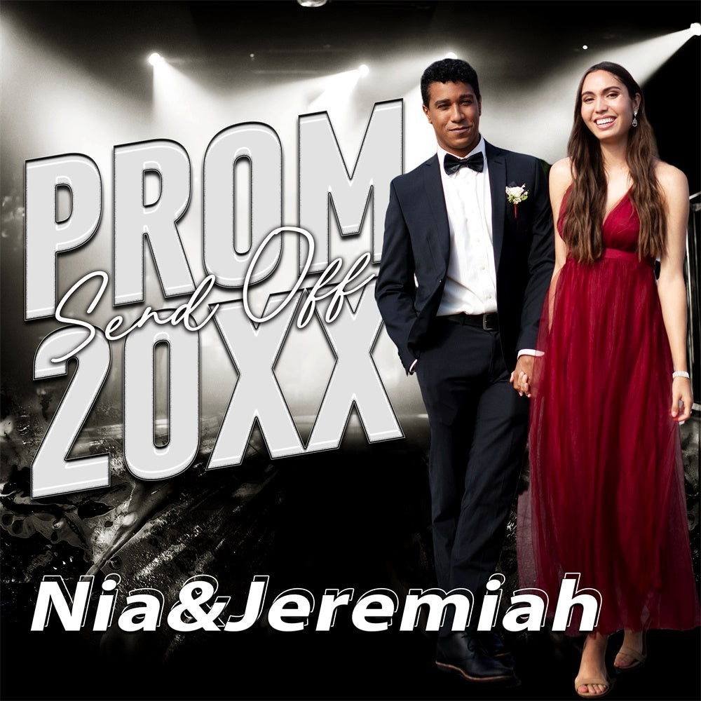 Prom Backdrops Modern Romance Personalized Party Graduation Backdrop UK BRP6-198