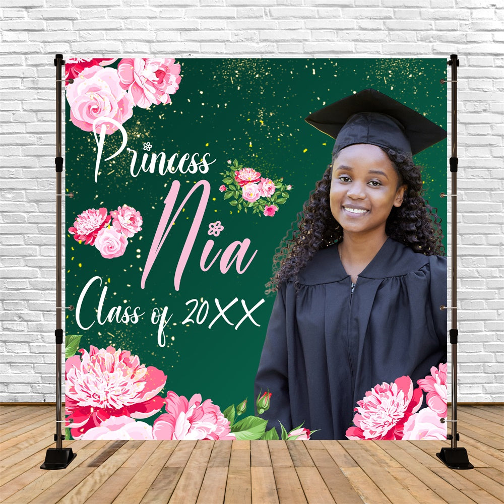 Graduation Backdrops Sweet Blossom Custom Party Graduation Backdrop UK BRP6-200
